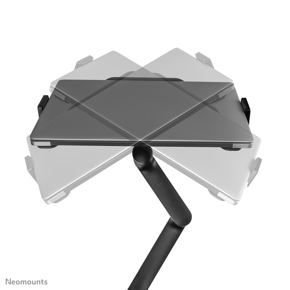 Neomounts DS20-425BL2 Monitorarm mit Laptop-Halterung 17-27" - platzsparend